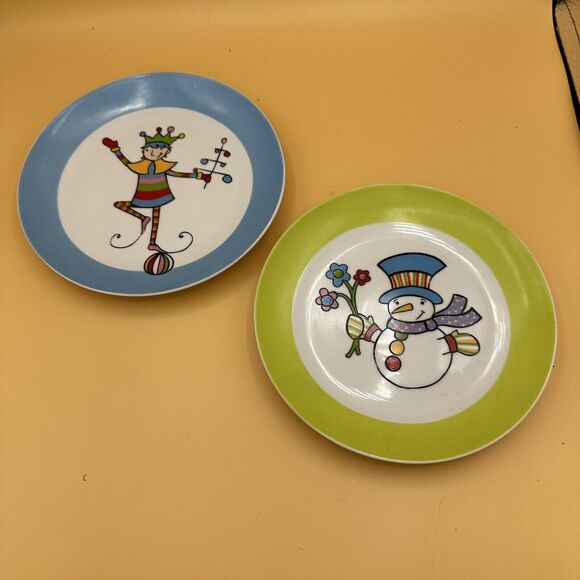 Nordstrom At Home Christmas Salad Dessert Plates Set of 2 - Picture 1 of 9